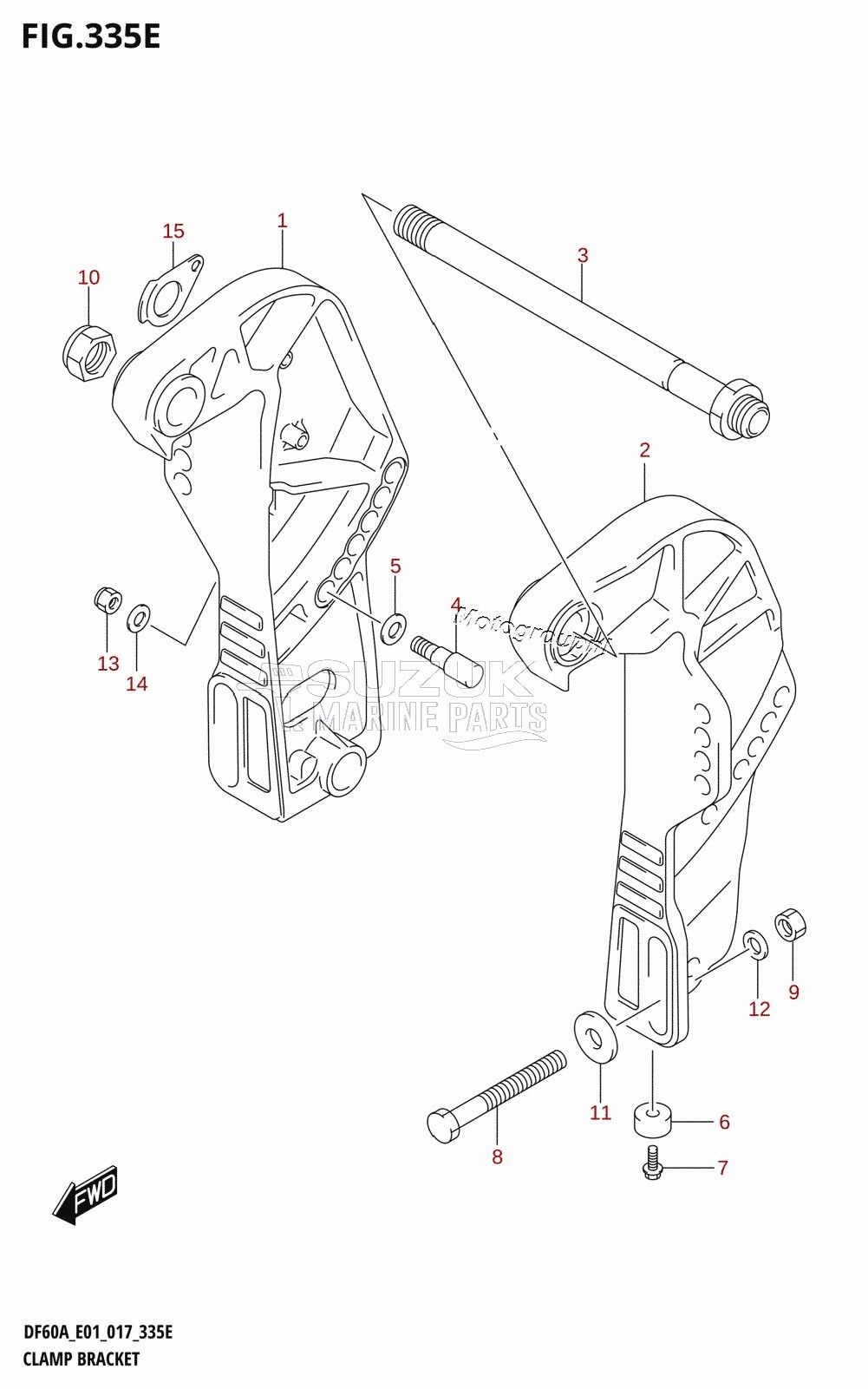 CLAMP BRACKET (DF50A:E01)