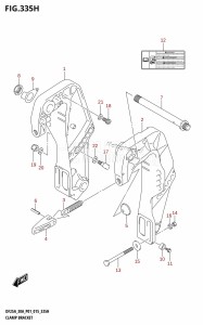 DF30A From 03003F-510001 (P01 P40)  2015 drawing CLAMP BRACKET (DF30ATH:P01)