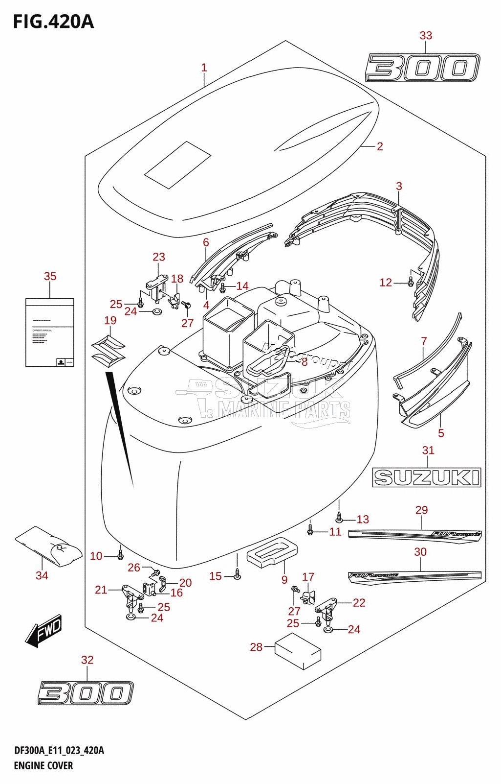 ENGINE COVER (020:DF300A)