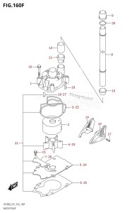 DF250A From 25003P-610001 (E01 E40)  2016 drawing WATER PUMP (DF250A:E40)