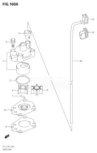 00251F-800000 (2008) 2.5hp P01-Gen. Export 1 (DF2.5K8) DF2.5 drawing WATER PUMP