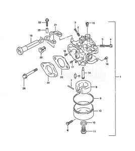 Outboard DT 5 drawing Carburetor