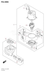 DF140BT From 14005F-240001 (E11 E40)  2022 drawing PTT MOTOR (DF140BT,DF140BZ)