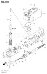 05003F-510001 (2005) 50hp E03-USA (DF50A) DF50A drawing TRANSMISSION (DF60A:E03)