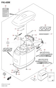 DF200Z From 20002Z-510001 (E01 E40)  2015 drawing ENGINE COVER ((DF225T,DF225Z):E01)