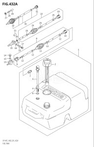 14002Z-010001 (2010) 140hp E01 E40-Gen. Export 1 - Costa Rica (DF140WZK10  DF140ZK10) DF140 drawing FUEL TANK