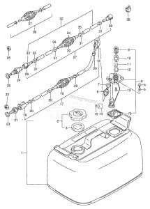 DT200 From 20001-030001 ()  2000 drawing FUEL TANK (MODEL:88~00)