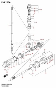 DF225Z From 22503Z-810001 (E01 E40)  2018 drawing TRANSMISSION (DF200AT)