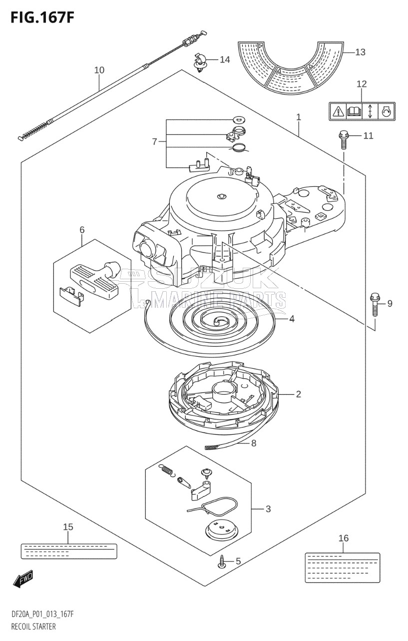 RECOIL STARTER (DF20A:P40)