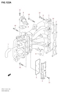 DF100 From 10001F-980001 (E03)  2009 drawing INTAKE MANIFOLD