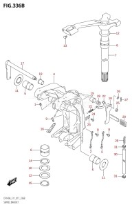 DF140AZ From 14003Z-710001 (E11 E40)  2017 drawing SWIVEL BRACKET (DF115AT:E11)