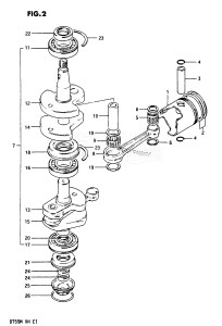 DT55 From 05502-601167-602146 ()  1986 drawing CRANKSHAFT