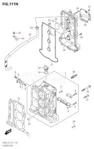 04003F-710001 (2017) 40hp E01-Gen. Export 1 (DF40A  DF40AQH  DF40ATH) DF40A drawing CYLINDER HEAD (DF50AVT:E01)