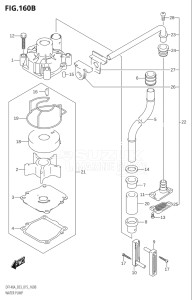 14003Z-510001 (2005) 140hp E03-USA (DF140AZ) DF140AZ drawing WATER PUMP (DF115AT:E03)