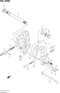 02503F-310001 (2013) 25hp E01-Gen. Export 1 (DF25  DF25Q  DF25R) DF25 drawing CLAMP BRACKET (DF25R:E01)