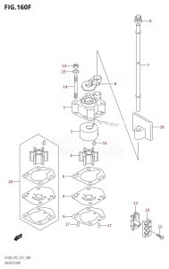 DF20A From 02002F-310001 (P01 P40)  2013 drawing WATER PUMP (DF20A:P40)