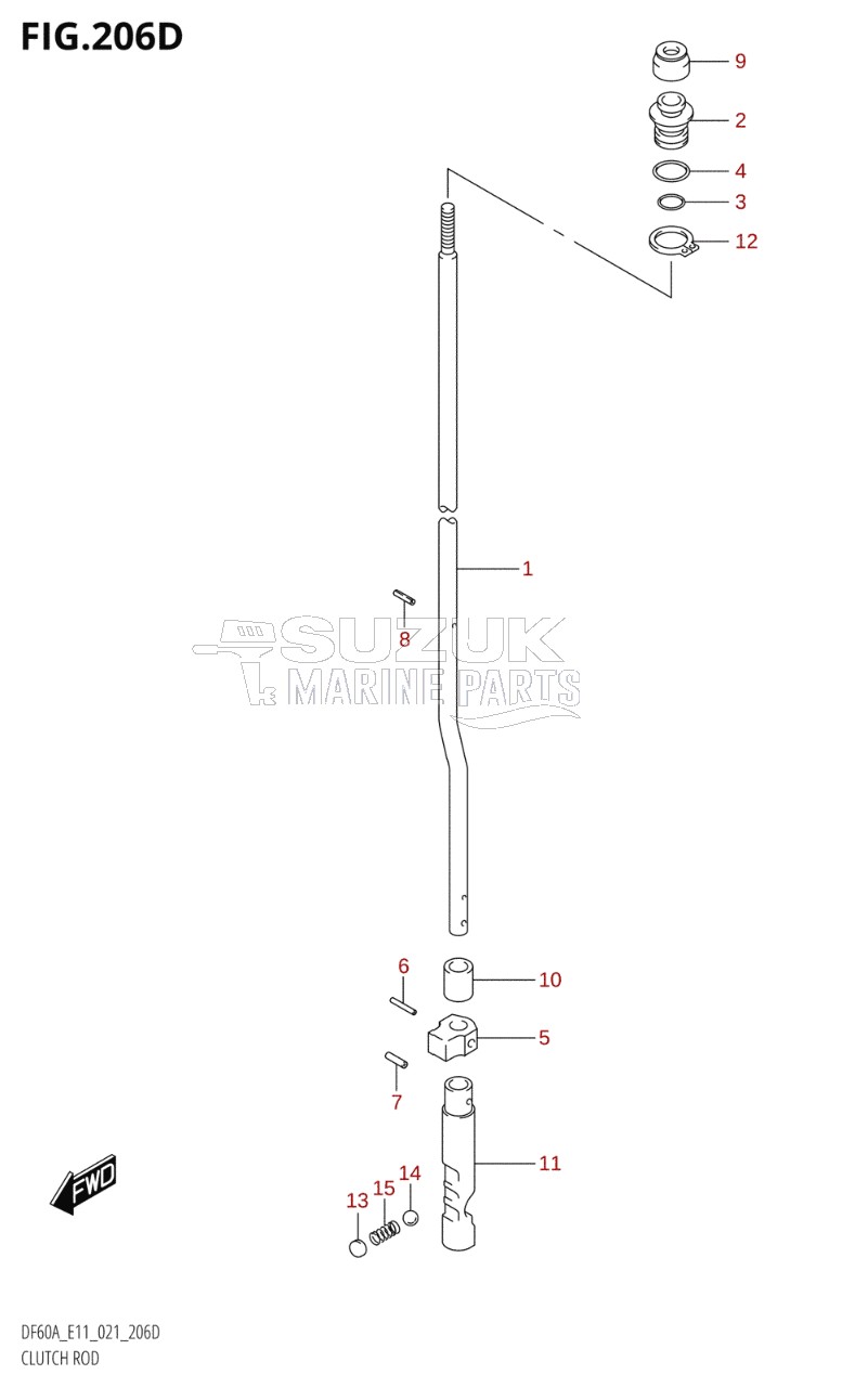 CLUTCH ROD ((DF60A,DF60AQH,DF60ATH):E40)