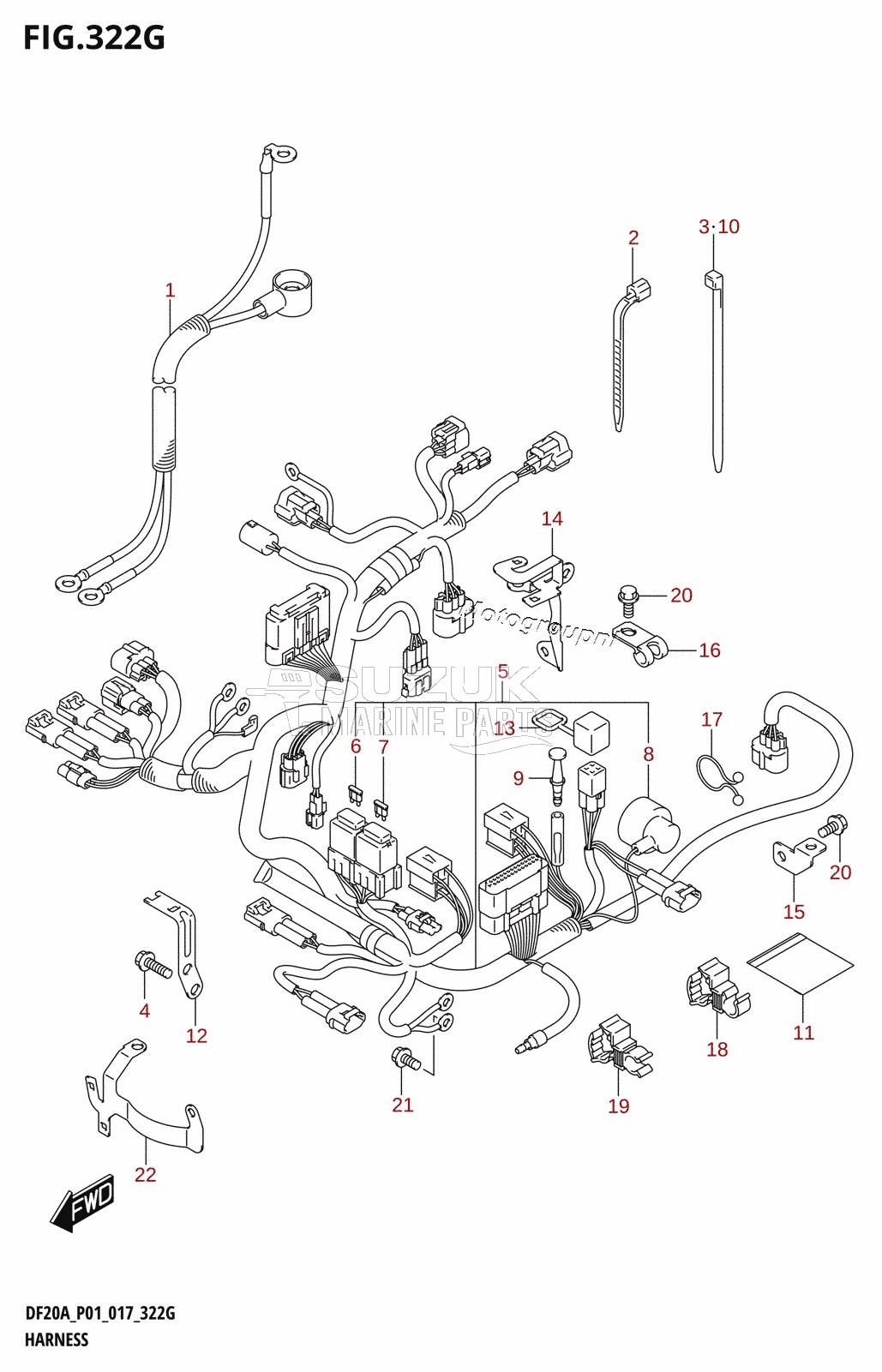 HARNESS (DF15ATH:P01)