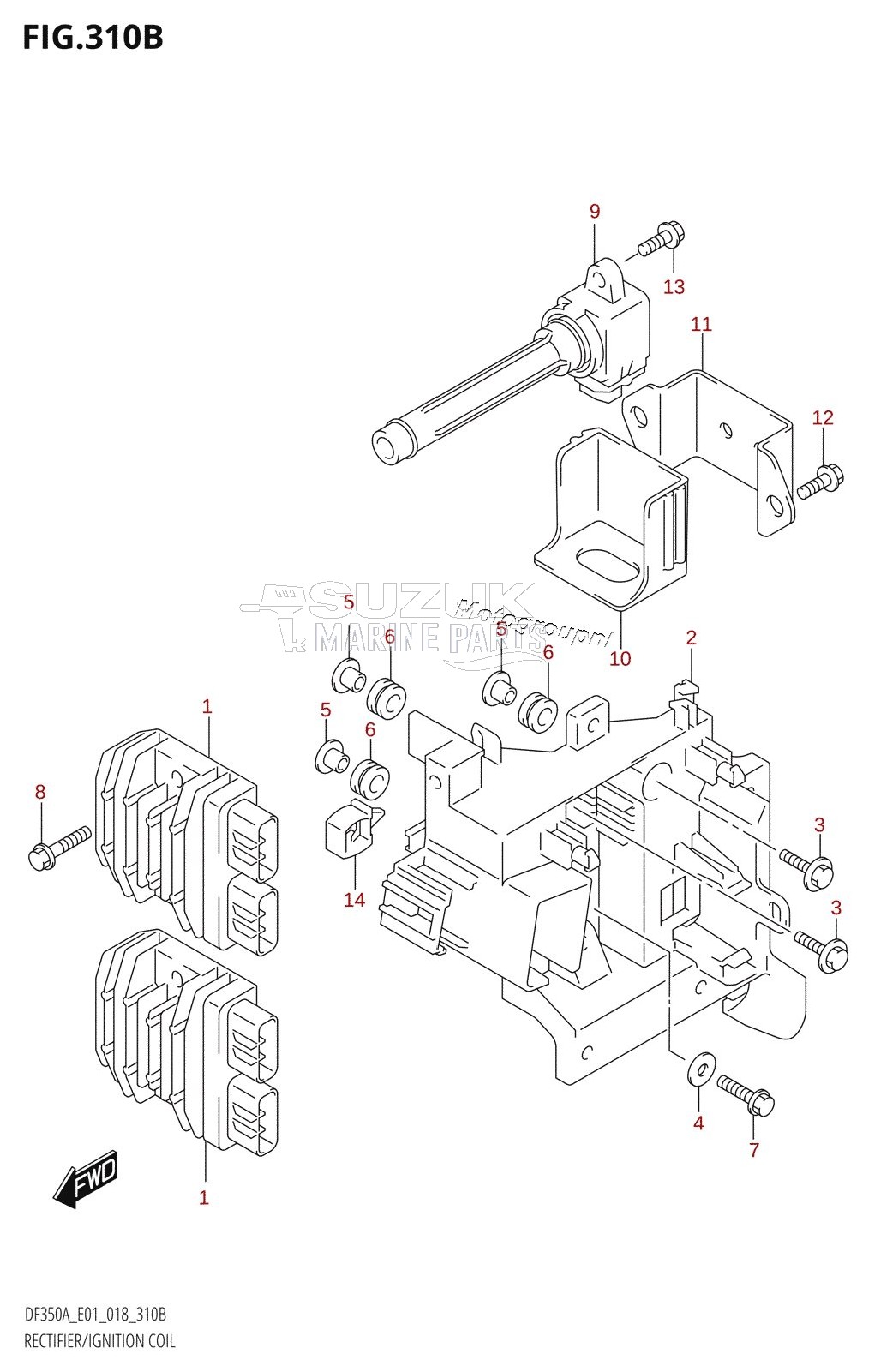 RECTIFIER /​ IGNITION COIL (DF325A)