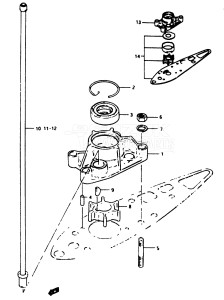 DT9 From d-10001 ()  1983 drawing WATER PUMP