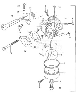 DT5 From 05004-251001 ()  2000 drawing CARBURETOR