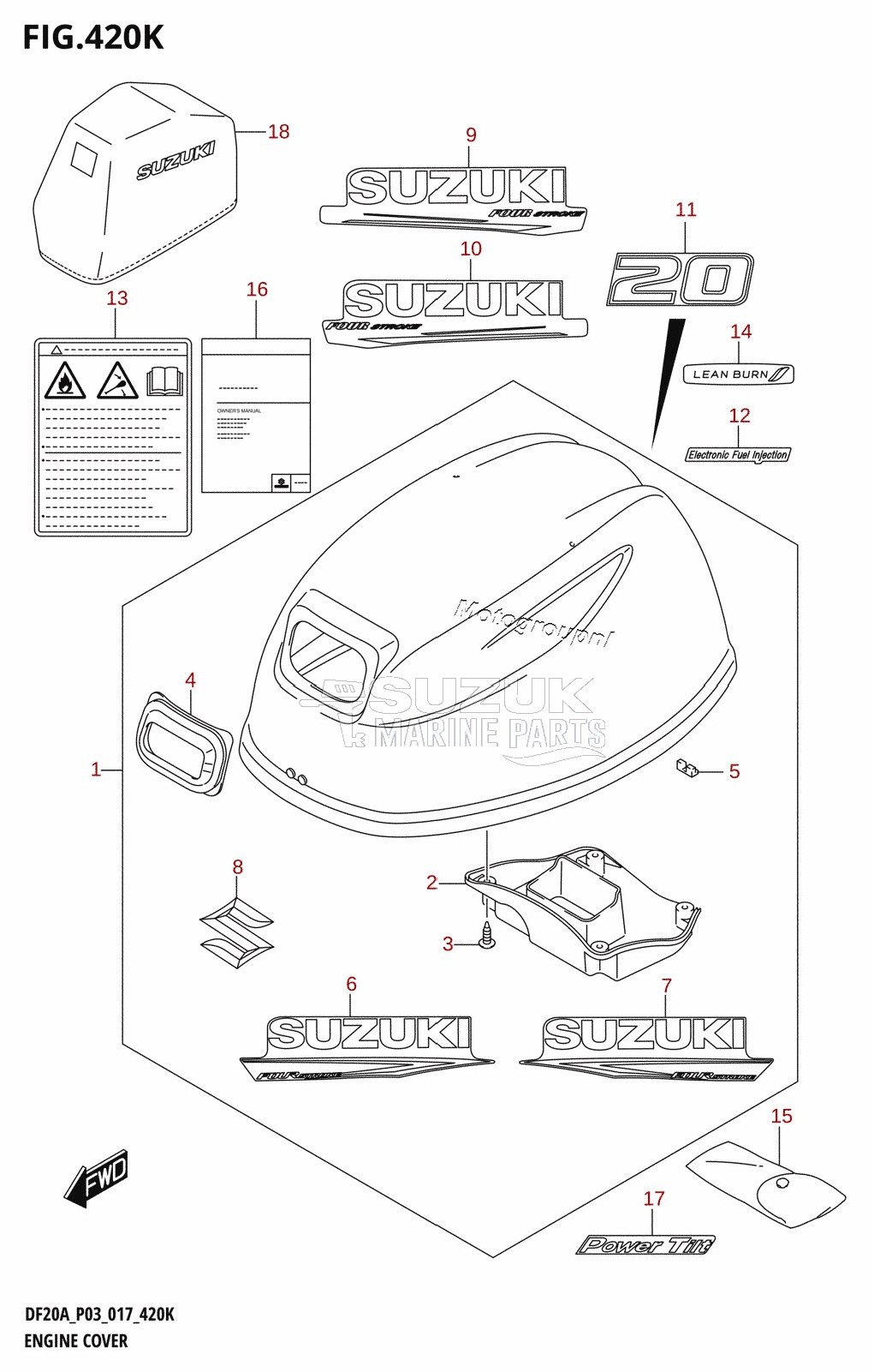 ENGINE COVER (DF20ATH:P03)