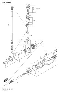 15004F-140001 (2021) 150hp E03-USA (DF150AST) DF150AST drawing TRANSMISSION