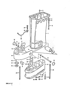 DT85 From 8501-410444 till 412597 ()  1984 drawing DRIVESHAFT HOUSING