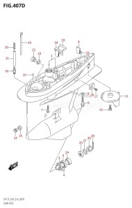 DF175TG From 17502F-610001 (E03)  2016 drawing GEAR CASE (DF150ZG:E03)