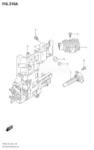 04003F-040001 (2020) 40hp E03-USA (DF40A) DF40A drawing RECTIFIER / IGNITION COIL