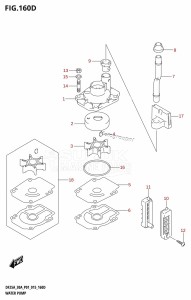 DF25A From 02504F-510001 (P01)  2015 drawing WATER PUMP (DF25ATH:P01)