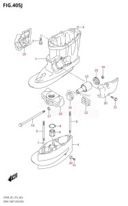 DF80A From 08002F-610001 (E01 E40)  2016 drawing DRIVE SHAFT HOUSING (DF90ATH:E01)