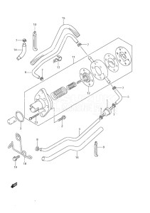 Outboard DF 9.9 drawing Fuel Pump - Non-Remote Control