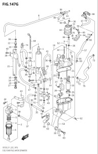 25003Z-240001 (2022) 250hp E11 E40-Gen. Export 1-and 2 (DF250Z) DF250Z drawing FUEL PUMP / FUEL VAPOR SEPARATOR (E03:DF250ST:022)