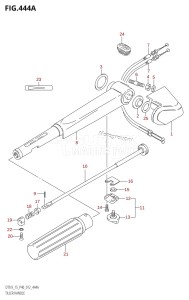 DT9.9 From 00996-210001 (P40)  2012 drawing TILLER HANDLE (DT9.9:P40)