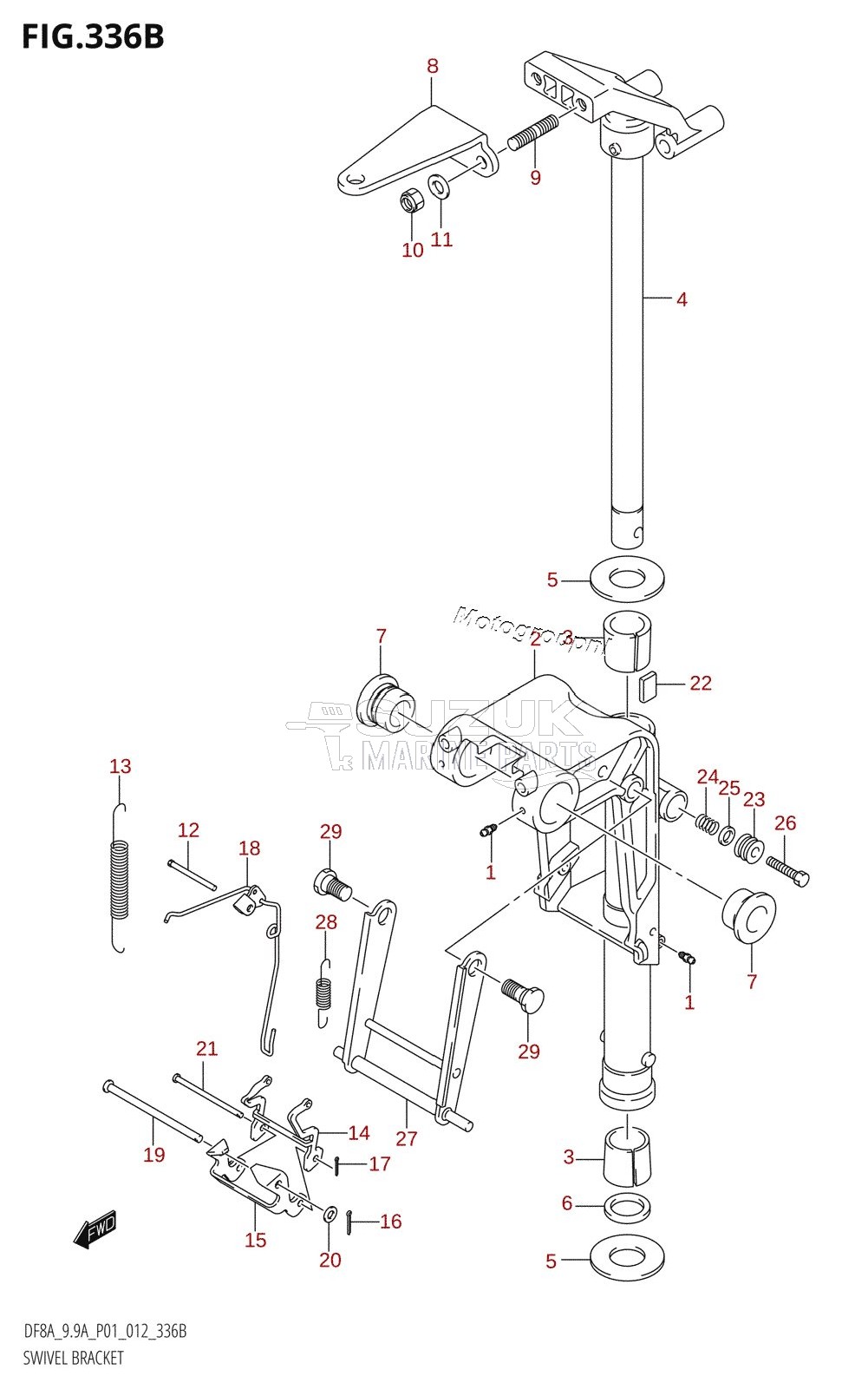 SWIVEL BRACKET (DF8AR:P01)