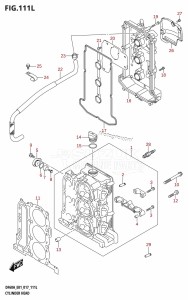 DF60A From 06002F-710001 (E01 E40)  2017 drawing CYLINDER HEAD (DF60ATH:E01)