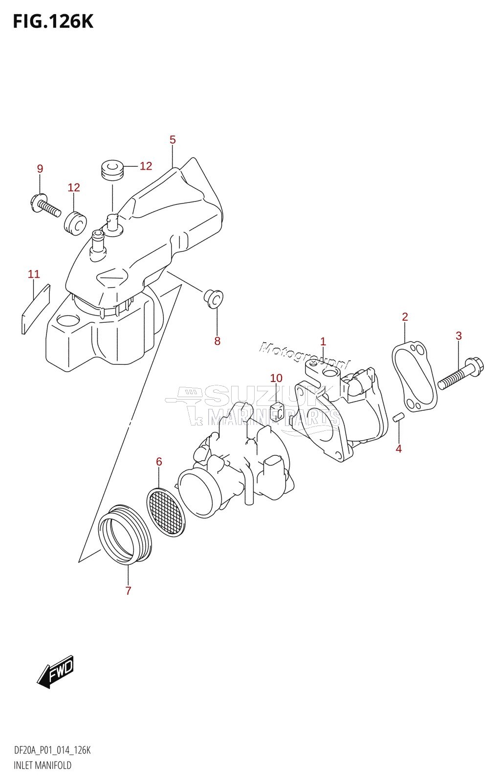 INLET MANIFOLD (DF20AT:P01)