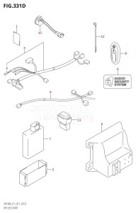 DF115A From 11503F-710001 (E11 E40)  2017 drawing KEY LESS START (DF115AST:E03)