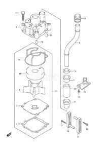 Outboard DF 140 drawing Water Pump