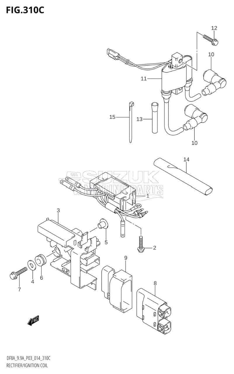 RECTIFIER / IGNITION COIL (DF9.9A:P03)