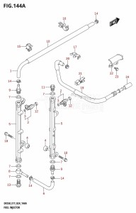 DF250T From 25003F-440001 (E11 - E40 E03)  2024 drawing FUEL INJECTOR (DF200T,DF200Z,DF225T,DF225Z,DF250T,DF250Z)