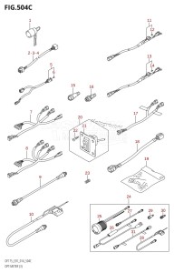 DF150ZG From 15002Z-410001 (E40)  2014 drawing OPT:METER (3) (DF150ZG:E01)