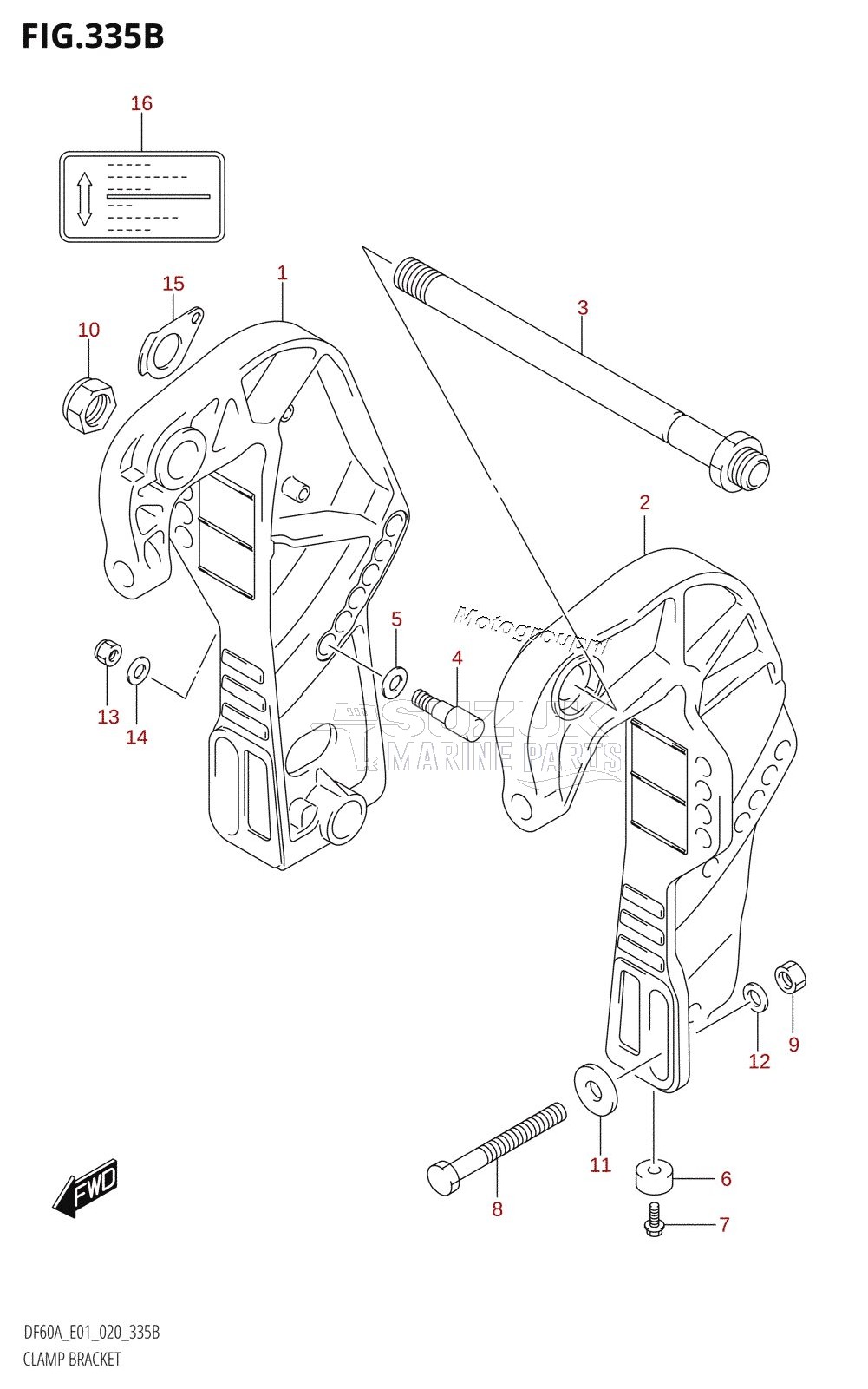 CLAMP BRACKET (DF40AQH)