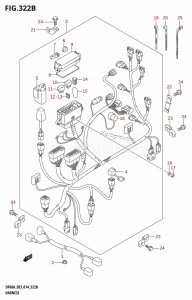 DF60A From 06002F-410001 (E03)  2014 drawing HARNESS (DF50A)