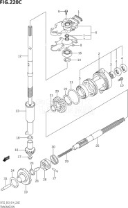 02503F-410001 (2014) 25hp E03-USA (DF25  DF25A    DF25AT    DF25ATH    DF25Q  DF25R) DF25 drawing TRANSMISSION (DF25Q:E03)