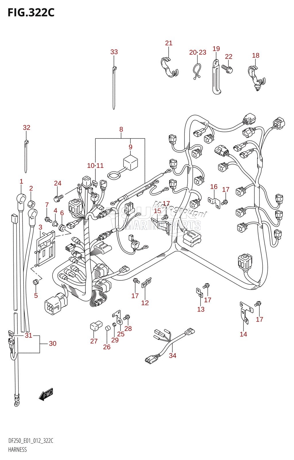 HARNESS (DF200Z:E01)