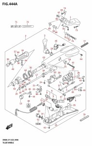 DF50A From 05003F-340001 (E01)  2023 drawing TILLER HANDLE (DF40AQH,DF60AQH)