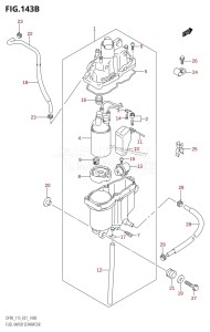 DF115Z From 11501Z-980001 (E01 E40)  2009 drawing FUEL VAPOR SEPARATOR (DF115WT,DF115WZ)