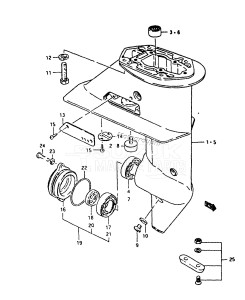 DT5W From 0502-2xxxx ()  1989 drawing GEAR CASE